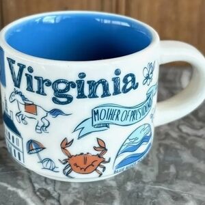 Starbucks Virginia Expresso Mug - Blue and White